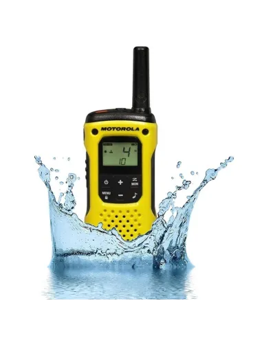 Motorola TLKR T92 H2O Pack 2 Walkie Talkie Negro Amarillo