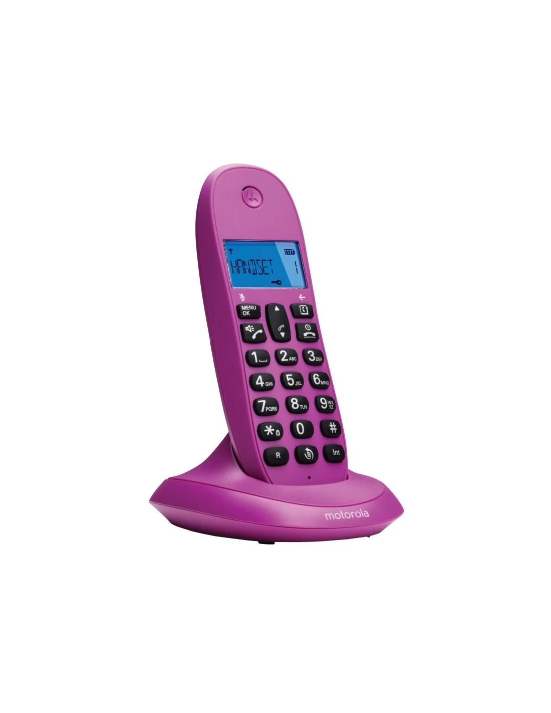 Motorola C1001L Teléfono Inalámbrico Violeta