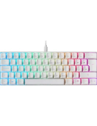 Mars Gaming MKMINI Teclado Mecánico Blanco Switch Outemu Azul
