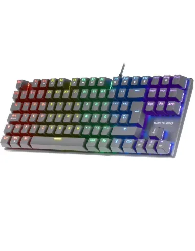 Mars Gaming MK80RES Teclado Mecánico Negro FRGB Switch Rojo Layout Español