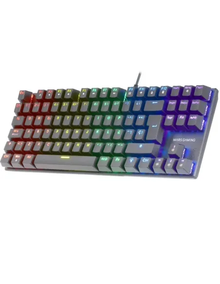 Mars Gaming MK80RES Teclado Mecánico Negro FRGB Switch Rojo Layout Español
