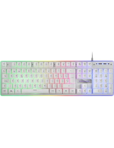 Mars Gaming MK220 Teclado Gaming Blanco H-MECH