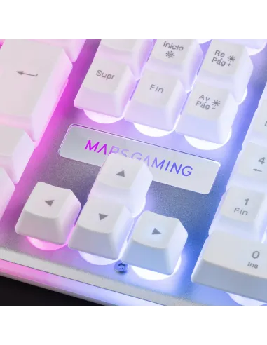 Mars Gaming MK220 Teclado Gaming Blanco H-MECH