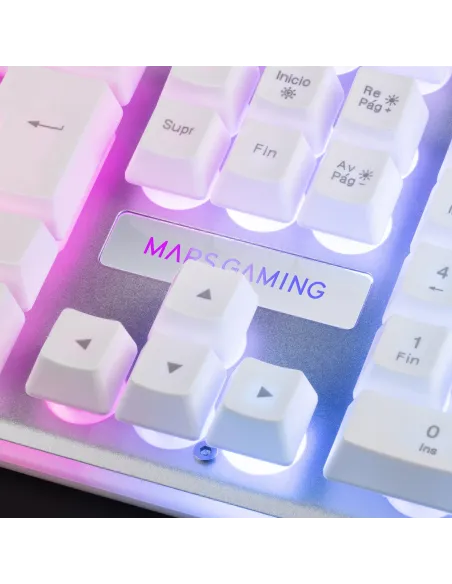 Mars Gaming MK220 Teclado Gaming Blanco H-MECH
