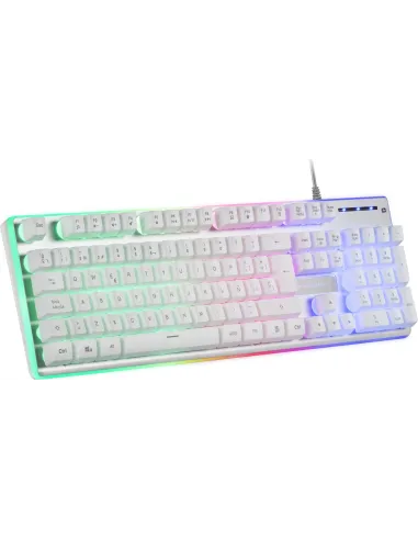 Mars Gaming MK220 Teclado Gaming Blanco H-MECH
