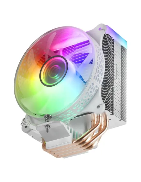 Mars Gaming MCPU-VR Doble ARGB Ventilador CPU 120mm Blanco
