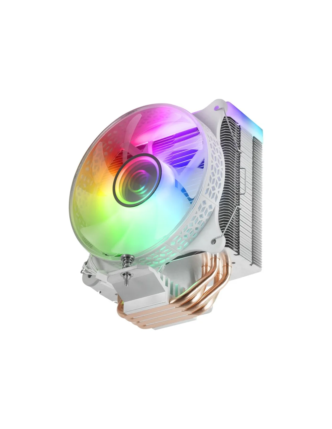 Mars Gaming MCPU-VR Doble ARGB Ventilador CPU 120mm Blanco