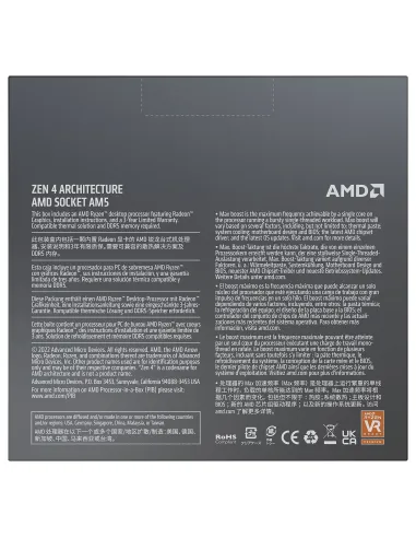 AMD Ryzen 9 7900X sin Cooler 4.7 GHz Box