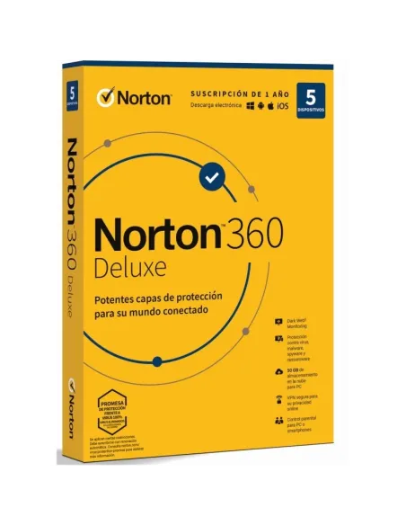 Norton 360 Deluxe 50GB ES 5 Dispositivos 1 Año