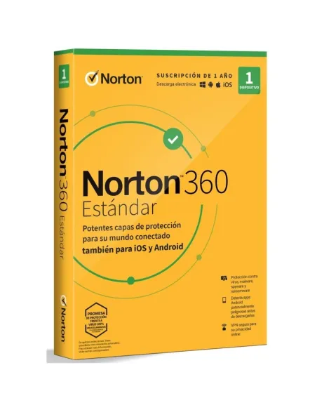 Norton 360 Estándar 10GB ES 1 Usuario 1 Dispositivo Licencia Electrónica (ESD)