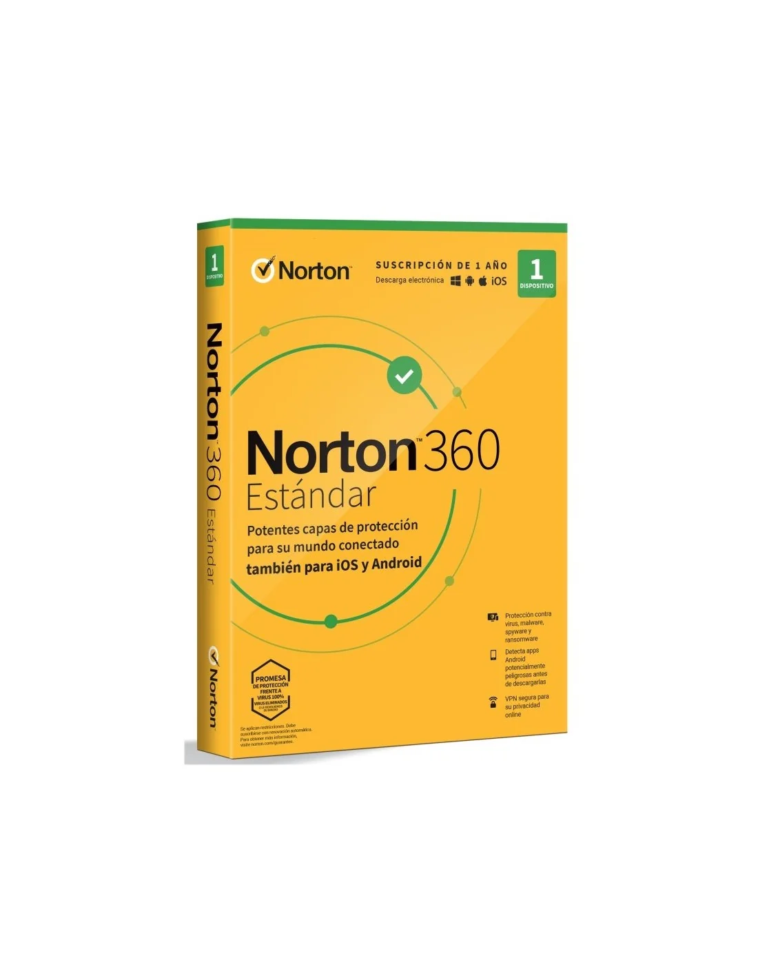 Norton 360 Estándar 10GB ES 1 Usuario 1 Dispositivo Licencia Electrónica (ESD)