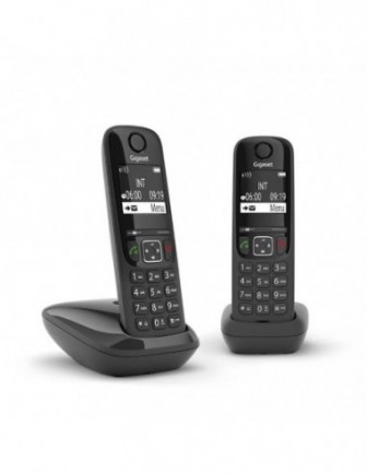 Pack 2 teléfonos inalámbricos digitales E610 negro
