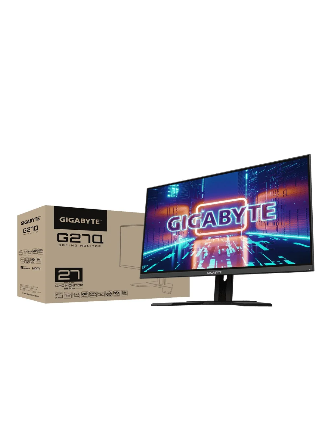 Gigabyte G27Q Gaming 27" LED IPS QuadHD 144Hz FreeSync Premium