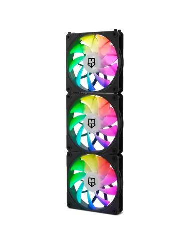 Nox Hummer EasyLink Set 3 Ventiladores ARGB Negros