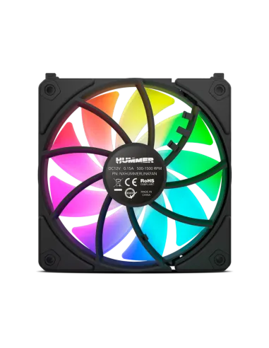 Nox Hummer EasyLink Set 3 Ventiladores ARGB Negros