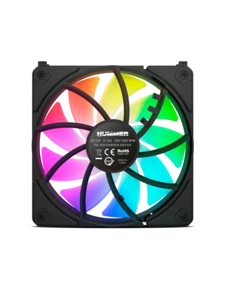 Nox Hummer EasyLink Set 3 Ventiladores ARGB Negros