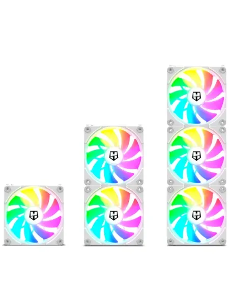 Nox Hummer EasyLink Set 3 Ventiladores ARGB Blancos
