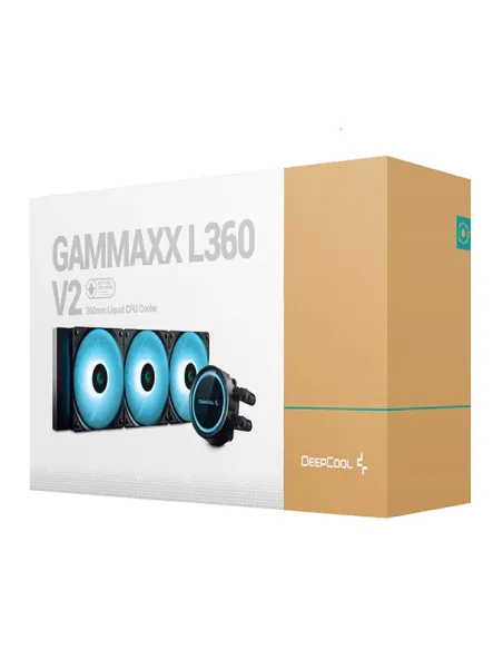 DeepCool Gammaxx L360 RGB V2 Kit De Refrigeración Líquida 360mm Negra