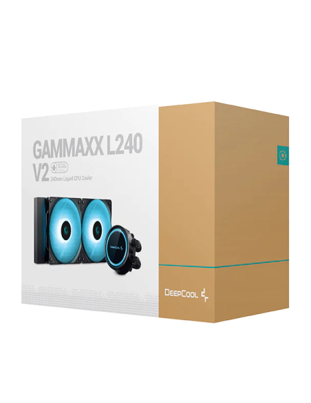DeepCool Gammaxx L240 RGB V2 Kit De Refrigeración Líquida 240mm Negra