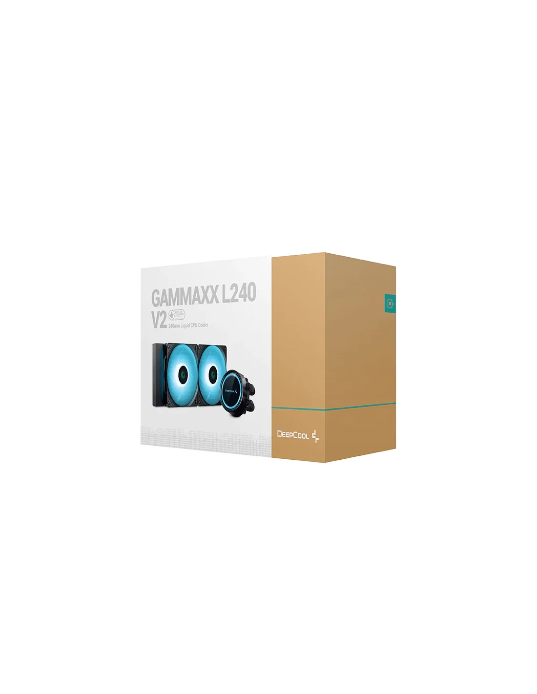 DeepCool Gammaxx L240 RGB V2 Kit De Refrigeración Líquida 240mm Negra