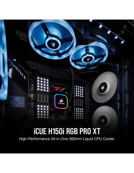 Corsair iCUE H150i RGB PRO XT Kit de Refrigeración Líquida 360mm Negra