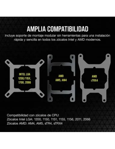 Corsair iCUE H150i ELITE LCD XT Kit de Refrigeración Líquida 360mm Negro
