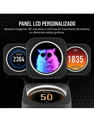 Corsair iCUE H150i ELITE LCD XT Kit de Refrigeración Líquida 360mm Negro