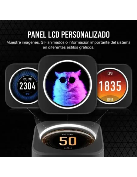 Corsair iCUE H150i ELITE LCD XT Kit de Refrigeración Líquida 360mm Negro