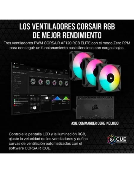 Corsair iCUE H150i ELITE LCD XT Kit de Refrigeración Líquida 360mm Negro