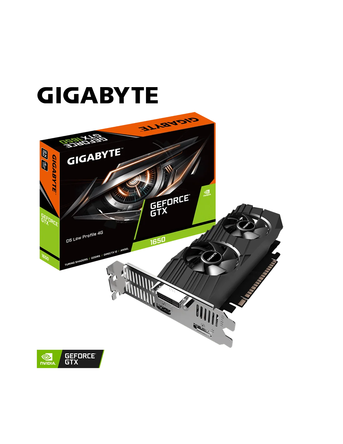 Gigabyte GeForce GTX 1650 OC Low Profile 4GB GDDR5