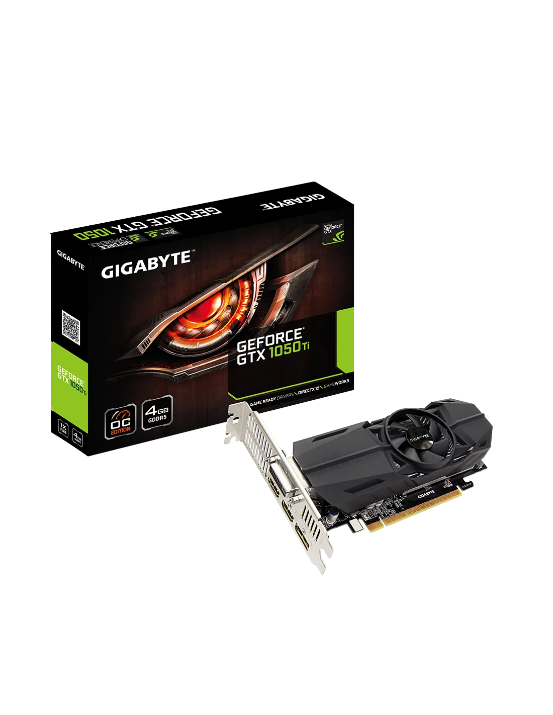 Gigabyte GeForce GTX 1050 Ti OC Low Profile 4GB DDR5