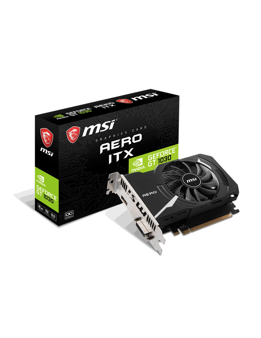 MSI GeForce GT 1030 Aero ITX D4 OC 2GB GDDR4