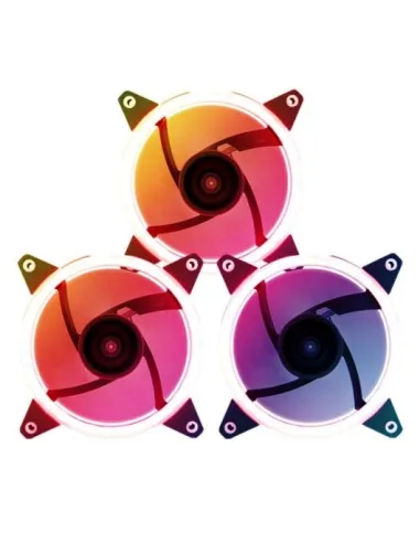UNYKAch Candy 30 RGB Ring LED Kit 3x Ventiladores RGB 120mm + Controlador + Mando a Distancia