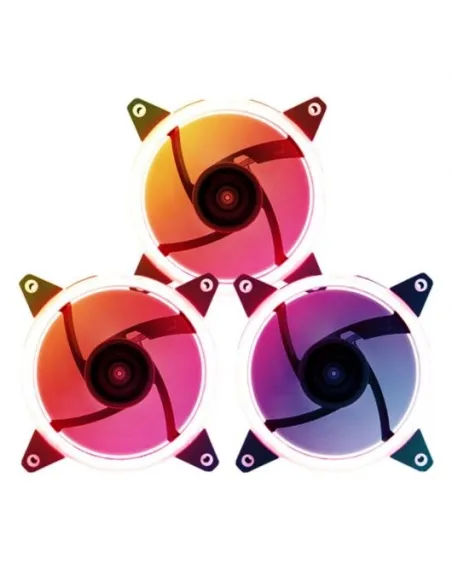 UNYKAch Candy 30 RGB Ring LED Kit 3x Ventiladores RGB 120mm + Controlador + Mando a Distancia