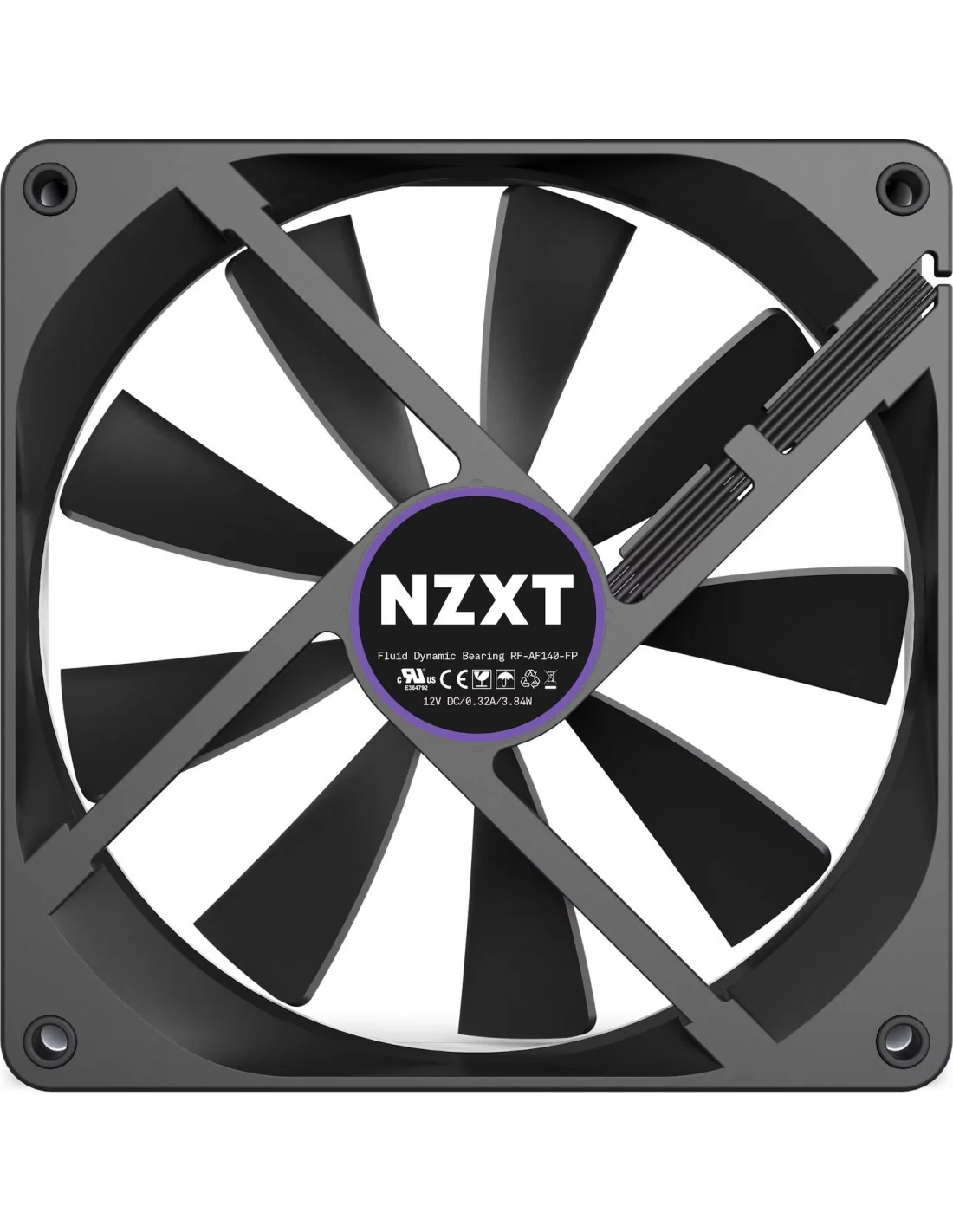 NZXT Aer F Ventilador 140mm Twin Pack Negro