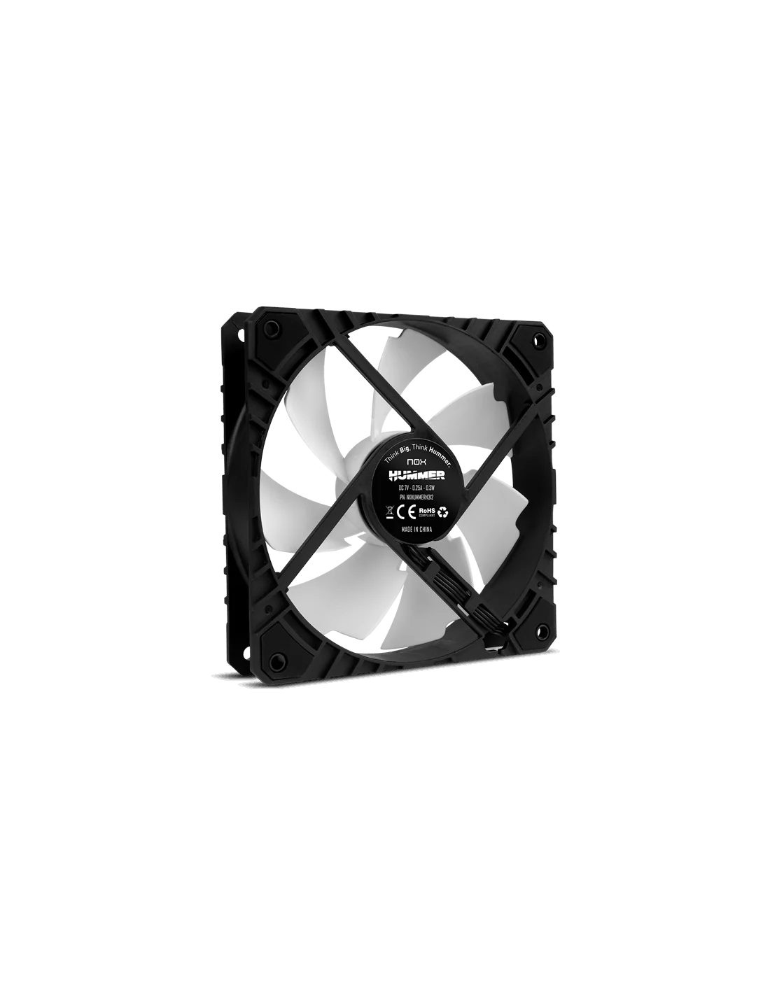 NOX Hummer H-Fan PRO Ventilador Suplementario 120mm LED Blanco