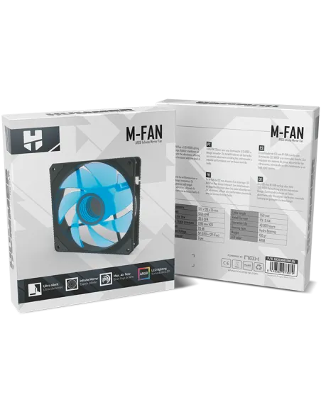 Nox Hummer M-FAN Espejo Infinito Ventilador ARGB 120mm
