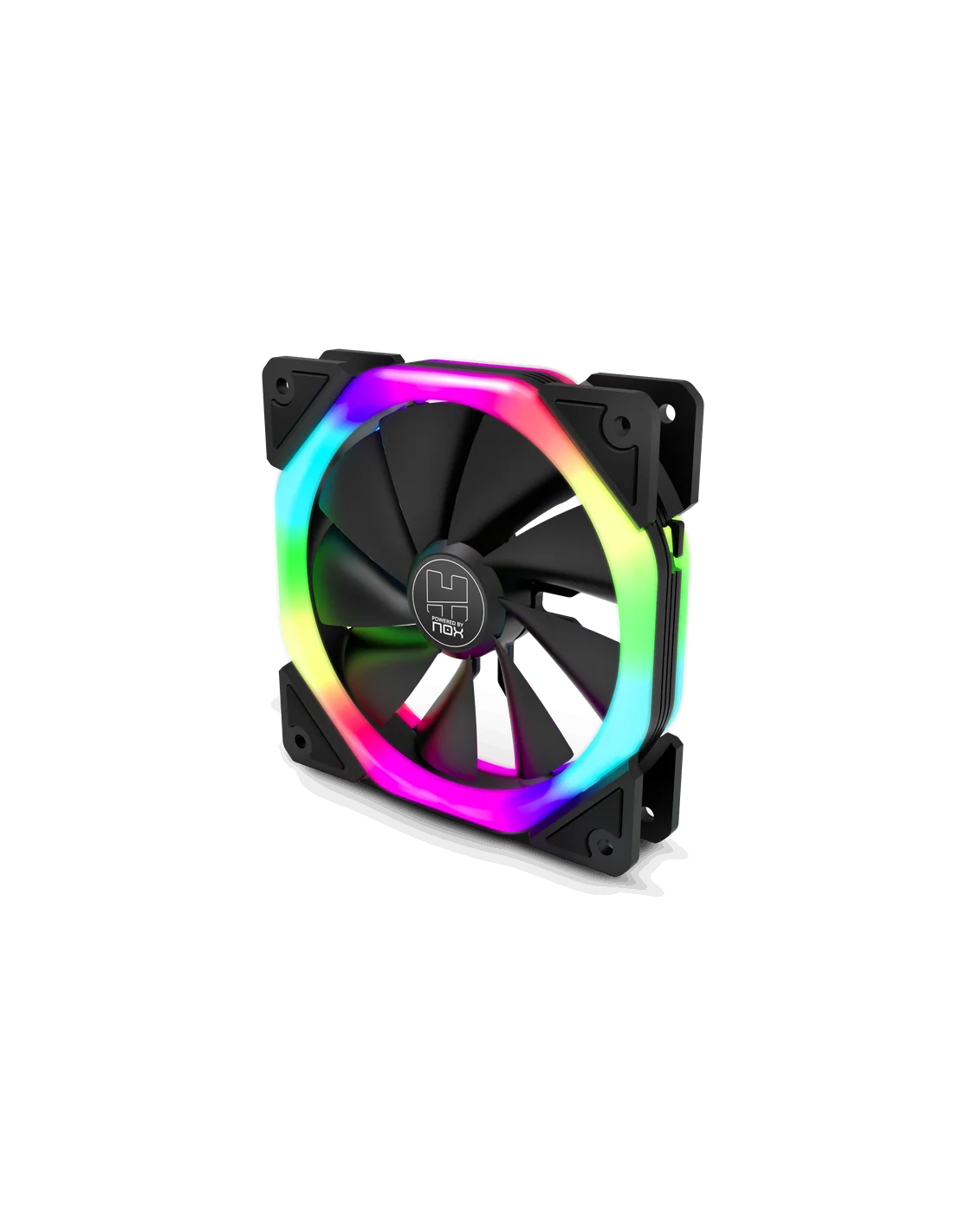 Nox D-Fan Dual Ring Rainbow Ventilador RGB