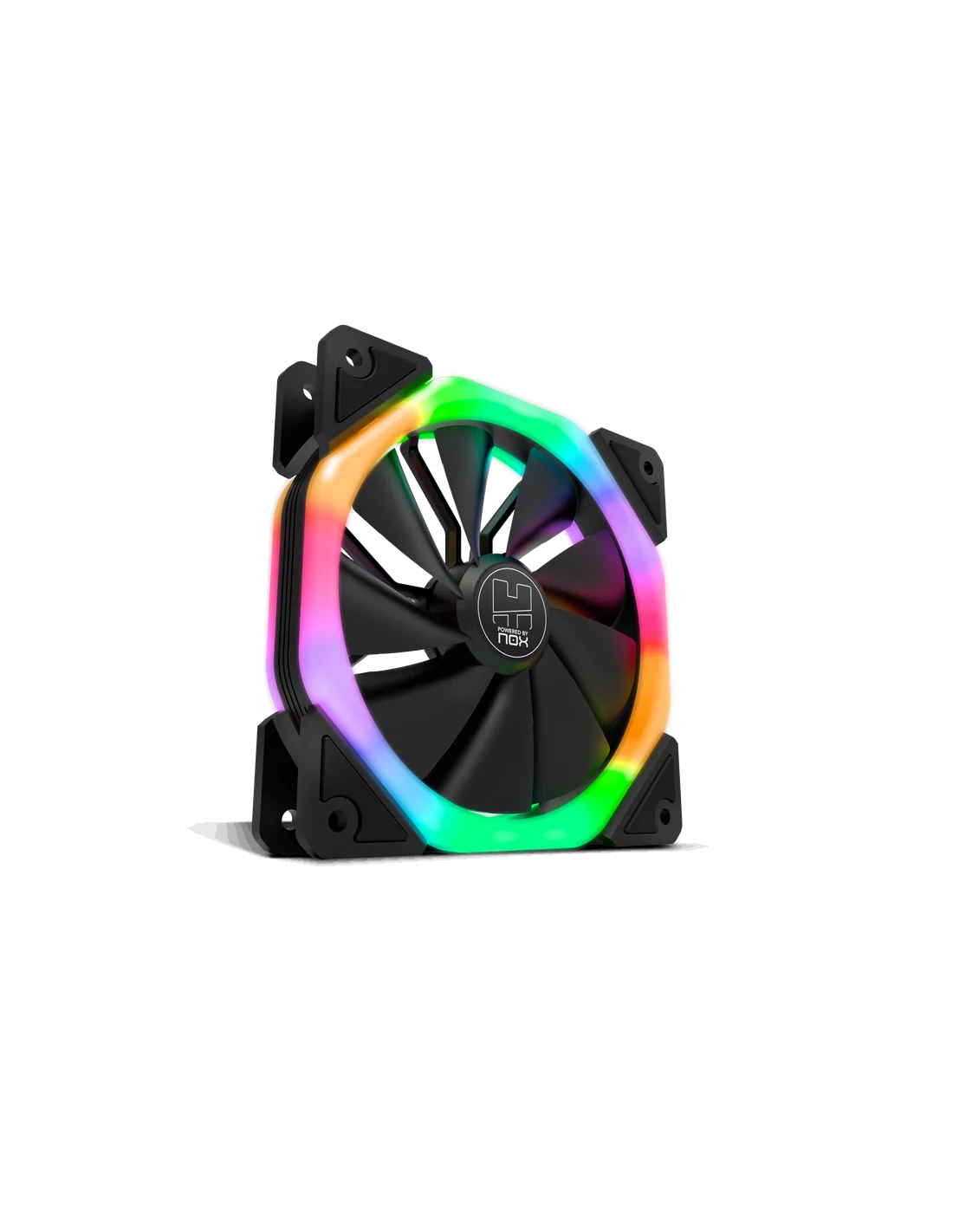 Nox D-Fan Dual Ring Rainbow Ventilador RGB