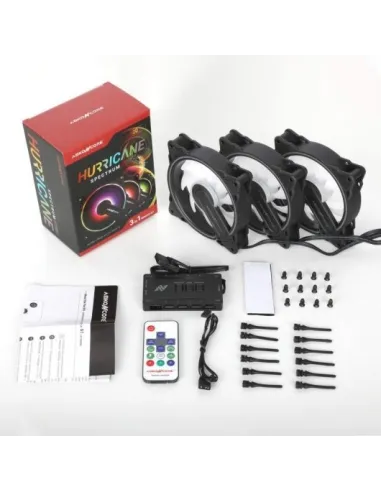 Abkoncore Hurricane Spectrum Sync Pack 3 ventiladores 120mm + Control HUB