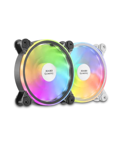 Mars Gaming MFX Ventilador Suplementario ARGB Dual 120mm Blanco