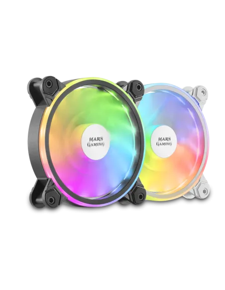 Mars Gaming MFX Ventilador Suplementario ARGB Dual 120mm Blanco