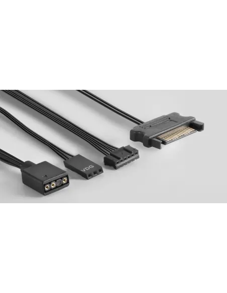 Mars Gaming MFX Pack 3 Ventiladores ARGB Dual 120mm Negros + Mando RF Negro