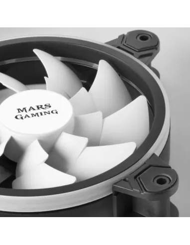 Mars Gaming MFX Pack 3 Ventiladores ARGB Dual 120mm Negros + Mando RF Negro
