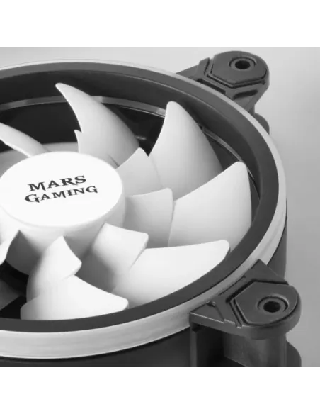 Mars Gaming MFX Pack 3 Ventiladores ARGB Dual 120mm Negros + Mando RF Negro