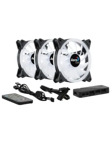 Aerocool DUO12PRO ARGB Kit 3 Ventiladores 120mm