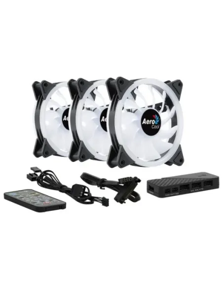 Aerocool DUO12PRO ARGB Kit 3 Ventiladores 120mm