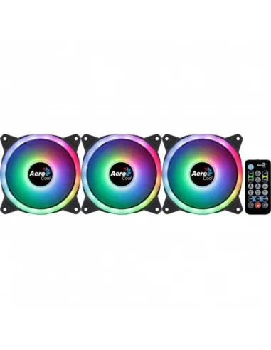 Aerocool DUO12PRO ARGB Kit 3 Ventiladores 120mm