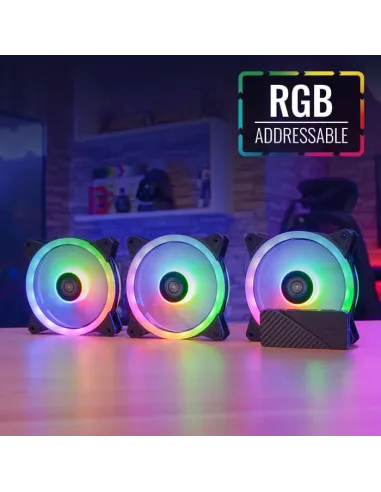 Aerocool DUO12PRO ARGB Kit 3 Ventiladores 120mm