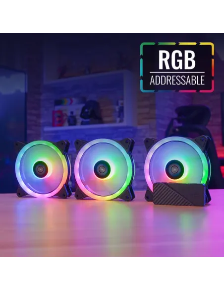 Aerocool DUO12PRO ARGB Kit 3 Ventiladores 120mm